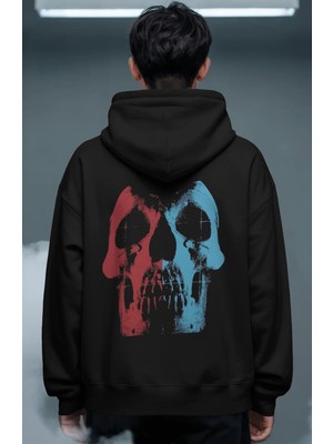 Sevbano Deftones Rock Metal Müzik Grubu Sırt Baskılı Unisex Oversize Premium Hoodie