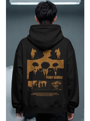 Sevbano Film Fight Club Tyler Durden Sırt Baskılı Unisex Oversize Premium Hoodie