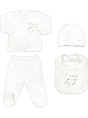 Majeur Sema Baby Organic  5 Parça Hastane Çıkışı Zıbın Seti