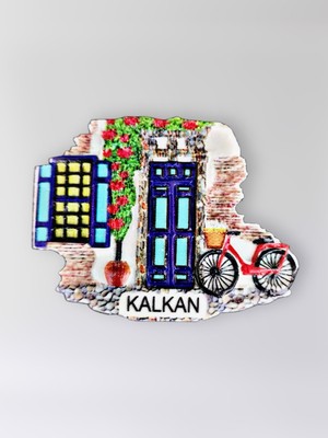 Mundy Kalkan Polyester Kabartmalı Magnet 7 x 5,5 cm Dekoratif Hediyelik Buzdolabı Süsü (KOD:1474)
