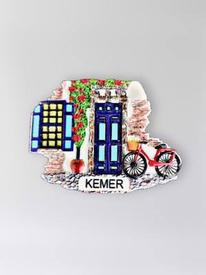 Mundy Kemer Polyester Kabartmalı Magnet 7 x 5,5 cm Dekoratif Hediyelik Buzdolabı Süsü (KOD:1480)