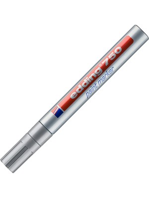  edding 750 markör dekor boya kalemi 2-4 mm gümüş yuvarlak uçlu (10 lu paket)