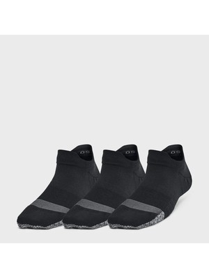 Under Armour Breathe No Show Tab 3 Pack Kadın Siyah Polo Yaka Tişört