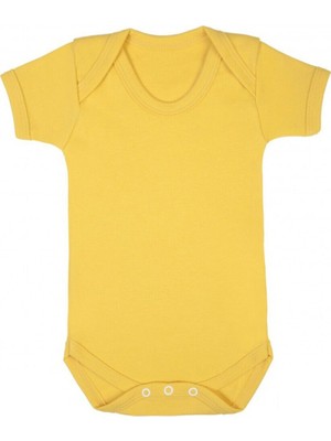 Majeur Sema Baby Prematüre Yarım Kol Penye Çıtçıtlı Badi - Sarı