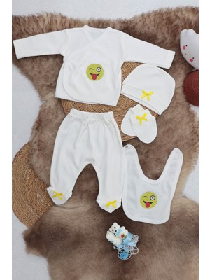 Majeur Sema Baby 5 Parça Hastane Çıkışı Zıbın Seti 0-3 Ay