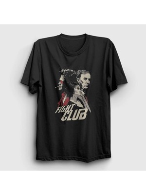  Unisex Siyah Trio Fight Club Film T-Shirt 425221TT
