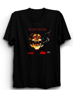  The Weeknd, After Hours Skull, Xo, Rap, Hiphop Siyah Unisex %100 Pamuk Tişört