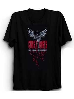  Guns N' Roses, Phoenix, Tour, Rock Metal Müzik Grubu Baskılı, Unisex %100 Pamuk Tişört