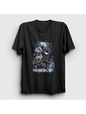  Unisex Siyah Poster Murder Drones T-Shirt 608841TT