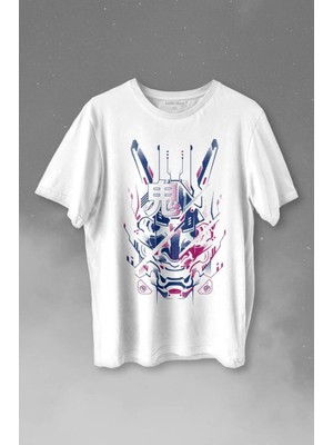  Mask Hannya Demon Japonca Japanese Maske Oni Baskılı Tişört Unisex T-Shirt