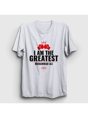  Unisex Beyaz Greatest Muhammed Ali T-Shirt 230228TT