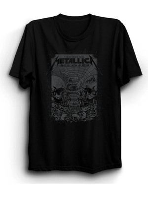  Metallica, Black Album, Rock, Metal Tişört