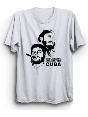  Che Guevara, Fidel Castro, Revolutionalist Of Cuba, Küba Tişört