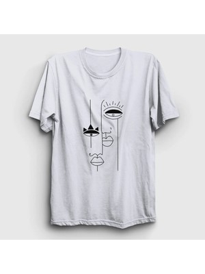  Unisex Beyaz Lovers Valentine's Day Sevgililer Günü T-Shirt 284420TT