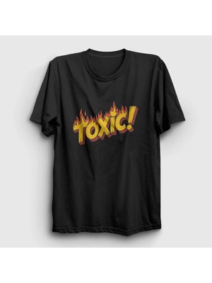  Unisex Siyah Toxic Hediye Sevgili Sevgililer Günü T-Shirt 589500TT
