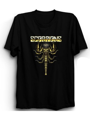  Scorpions, Gold, Forever, Rock Metal Müzik Grubu Tişört