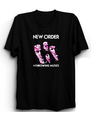  New Order, Throwing Muses, Rock Metal Müzik Grubu, Unisex %100 Pamuk Tişört