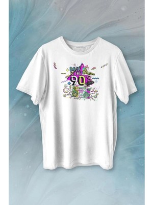  Doksanlar Pop 90's Retro Vintage Baskılı Tişört Unisex T-Shirt
