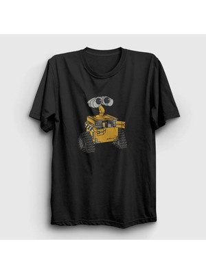  Unisex Siyah Cute Wall E Eve T-Shirt 427218TT
