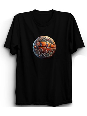  Basketbolcu, Basketbol Topu, Basketball, Spor Tişört