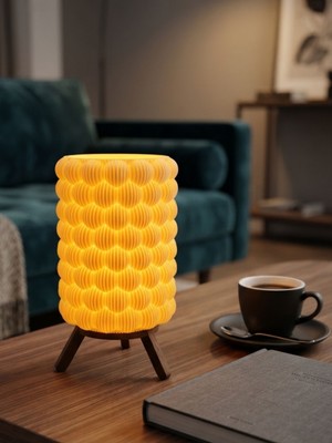 Mcy Dekor Şık Dekoratif Mini Abajur Modelleri - Iskandinav Tasarım Gece Lambası (TeaLight)