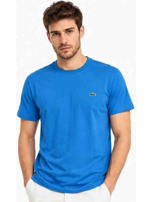 Lacoste Bisiklet Yaka Mavi Regular Fit