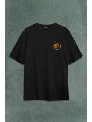  Baller Basketball Basketbol Nba Basketçi Üçlük Sırt Ön Baskılı Oversize Tişört Unisex T-Shirt