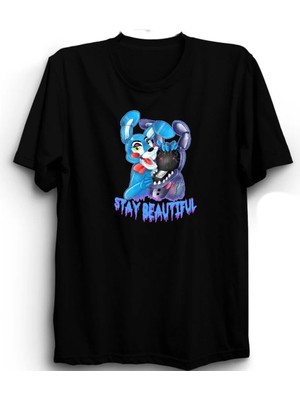  Five Nights At Freddy's, Bonnie Bunnie, Stay Beautiful, Fnaf, 5naf, Game, Oyun Tişört