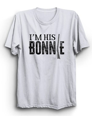  I'm His Bonnie, Clyde ve Bonnie, Couple 2 Çift Tişörtü (Tek Ürün)
