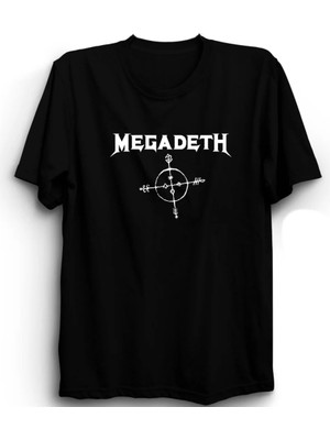  Megadeth, With Logo, Rock Metal Müzik Grubu Tişörtü