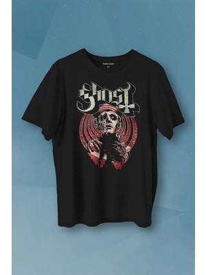  Ghost Bc Tobias Forge Music Müzik Rock Gotik Baskılı Tişört Unisex T-Shirt