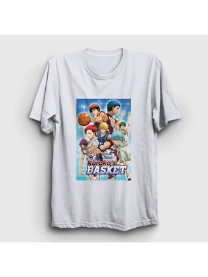  Unisex Beyaz Cover Kuroko's Basketball Basket T-Shirt 602113TT