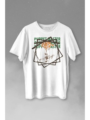  Kukla Puppet Master Geometric Baskılı Tişört Unisex T-Shirt