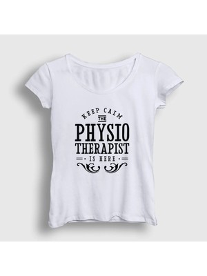  Kadın Beyaz Calm Hediye Physiotherapist Fizyoterapist T-Shirt 541959TT
