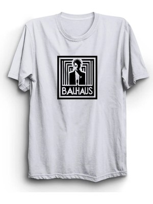  Bauhaus, Labyrinth, Rock Metal Müzik Grubu %100 Pamuk Tişört
