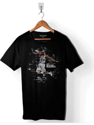  Kobe Bryant Black Mamba Logo Nba Basketball Erkek Tişört