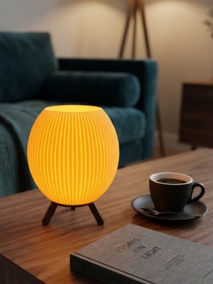 Mcy Dekor Şık Dekoratif Mini Abajur Modelleri - Iskandinav Tasarım Gece Lambası (TeaLight)