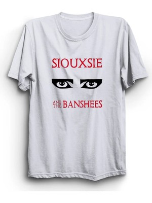  Siouxsie And The Banshees, Black Eyes, Rock Metal Müzik Grubu %100 Pamuk Tişört