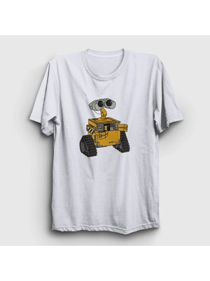  Unisex Beyaz Cute Wall E Eve T-Shirt 427218TT