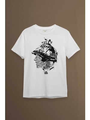  Stanley Kubrick Full Metal Jacket Filmi 1995 Baskılı Tişört Unisex T-Shirt