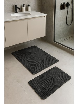 Empressco Yumuşak ve Emici Banyo Paspas Seti, Şık ve Kullanışlı 2'li Paket
