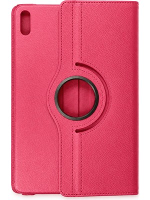 Muratech Newface Huawei Matepad Se 11 Kılıf 360 Tablet Deri Kılıf - Pembe