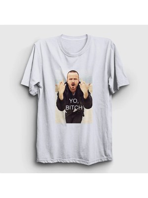  Unisex Beyaz Yo Bitch Jesse Pinkman Breaking Bad T-Shirt 313191TT