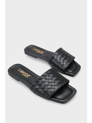 Capone Outfitters Örgü Desenli Kısa Topuklu Kadın Terlik