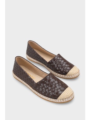 Capone Outfitters Pasarella Cilt Kadın Espadril