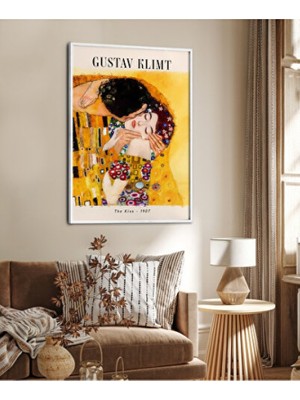 Empressco Şık Çerçeveli Gustav Klimt Serisi Poster, Ev ve Ofis Dekoru