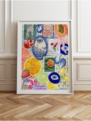 Empressco Şık Ahşap Çerçeveli Tek Parça Poster Tablo TK/1030