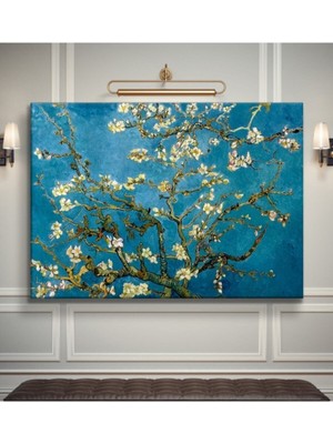 Empressco Renkli Çiçek Açan Badem Ağacı Kanvas Tablo 80X100 Cm, Dekoratif Sanat Parçası