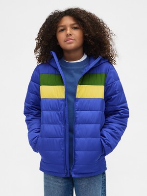 Gap Erkek Çocuk Mavi ColdControl Şişme Puffer Mont
