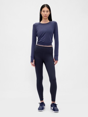 Gap Kadın Lacivert GapFit High Rise Power Full Length Tayt